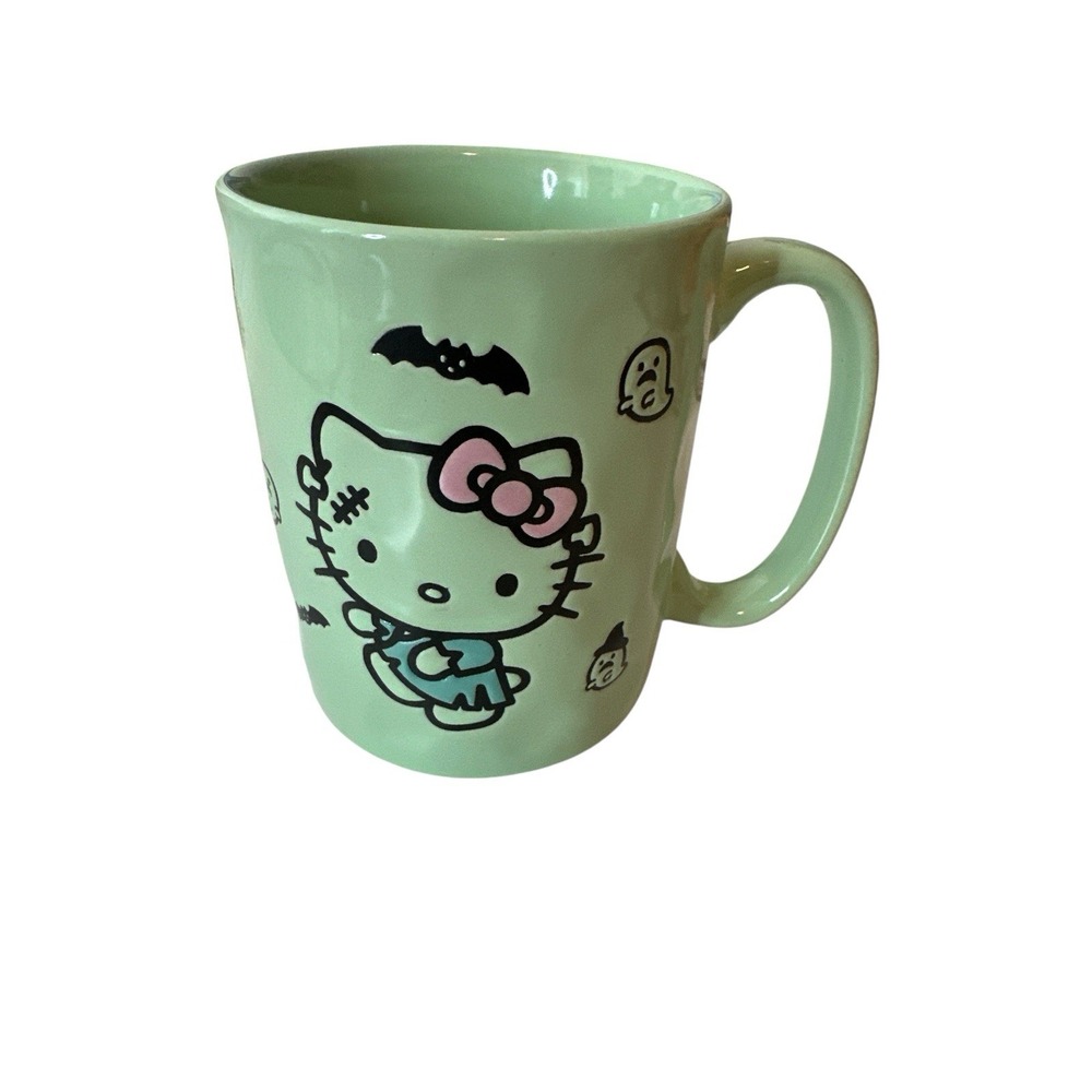 New Hello Kitty Halloween Mug‎ 17 Oz Ghost Bat Cat Pumpkin